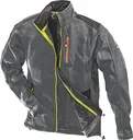 Ultra softshell knitted fleece jacket, black-grey, size M