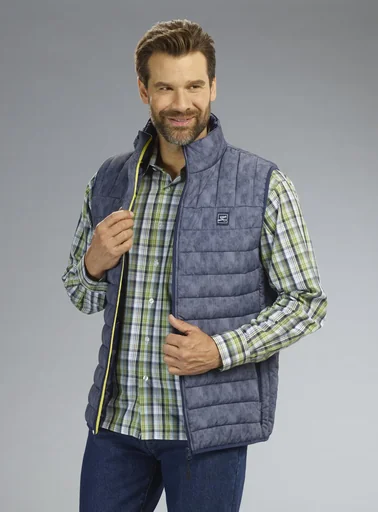 "Vest with zipper, color blue, size 2XL image"
