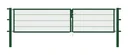 Flexo double gate with accessories, green, width 350 cm, height 100 cm, PF: 80x80 cm