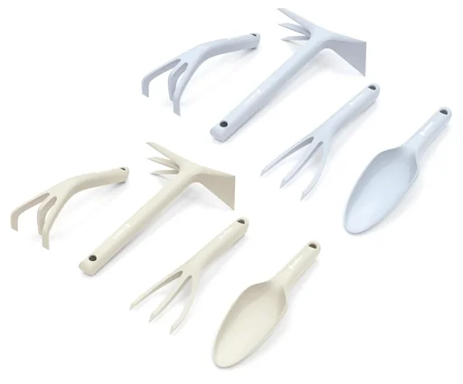 "Garden hand tools set, beige image"