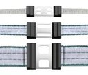 Ribbon connector "LitzClip", 20 mm, stainless steel, 5 pieces