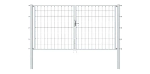 "Double gate Flexo with accessories, hot-dip galvanized, width 350 cm, height 120 cm, PF: 80x80 cm image"