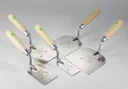 Plasterer's spatula 120mm, stainless steel, natural wood handle