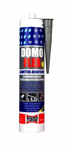 "Domoflex sealant synthetic rubber, black, silicone-free, 300 ml image"