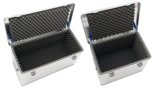 "Aluminium Box COMFORT 92 transport box, 780 x 385 x 367 mm with foam lining image"