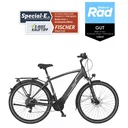 Men's E-Bike Trekking, 28 inches, frame size 55 cm, 10-speed derailleur, slate grey matte, VIATOR 5.0i