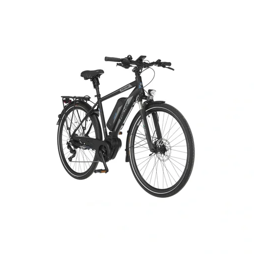 "Men's E-Bike Trekking, 28 inches, frame size 50cm, 10-speed derailleur, matte black, VIATOR ETH 1861 image"