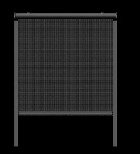 "Insect screen roller blind for windows, anthracite, 130 x 160 cm image"