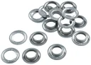 Eyelets with washers, 20 mm, galvanized, 10 pieces, for 480095 eyelet pliers XXL