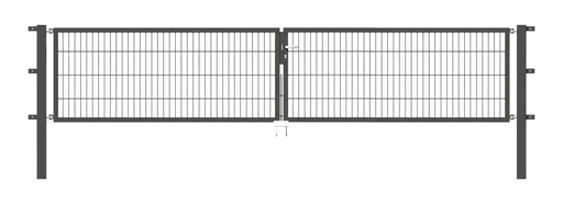 "Double gate Flexo with accessories, anthracite, width 400 cm, height 100 cm, PF: 8 x 8 cm image"