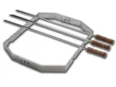 ChurrascoBBQ - Set for Smokin Pizzaring: 57 cm for South American spit grilling