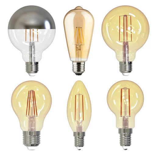 "LED retro decorative globe lamp gold with 9 watts, E27, 2000 Kelvin, dimmable image"