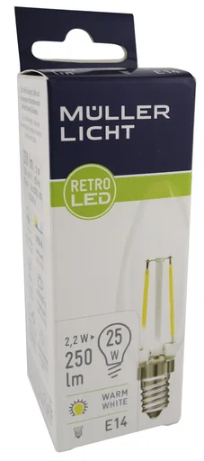 "Retro LED lamp with 4.5 watts, E27, warm white image"