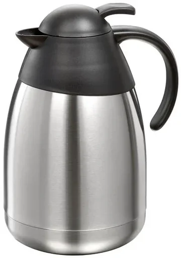 "Stainless steel vacuum flask, 2.0 liters, height with lid 27 cm, without lid 24.5 cm image"