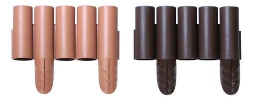 "Bed edging PALISADE, terracotta - 8 pieces - 2.4 m image"