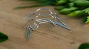 Glass spring clips, 20 pieces, black