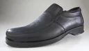 Leather slippers Air Comfort, color black, size 41