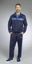 3-piece leisure suit, color navy-royal blue, size XL