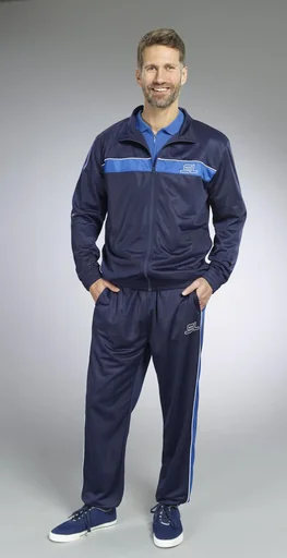 "3-piece leisure suit, color navy-royal blue, size XL image"