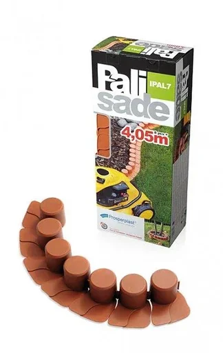 "Bed edging PALISADE, terracotta - 8 pieces - 4.05 m image"