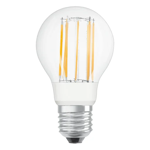 "LED SUPERSTAR FILAMENT lamp with 9 watts, E27, cool white, clear, dimmable image"