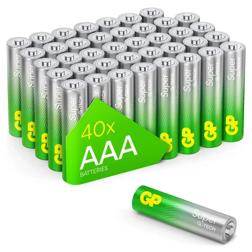 "SUPER Micro (AAA) Alkaline Batteries - 40 pieces image"
