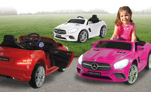 "Ride-on Mercedes-Benz SL 400 for children, 12 Volt, Red image"