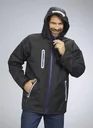 Softshell jacket, color black, size M