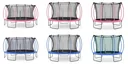 Springsafe Trampoline Colours 426 cm with safety net, outdoor trampoline, diameter 426 cm, round, blue