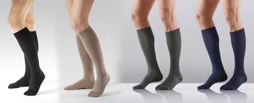 "Support stockings, cotton, 2 pairs, size XS (34-37), black image"