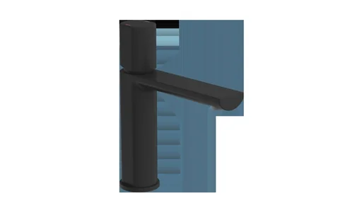 "Wash basin mixer "NEW YORK", matt black image"