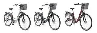 "Unisex aluminum city e-bike, 28 inches, 7-speed derailleur, anthracite, multitalented RC822 image"