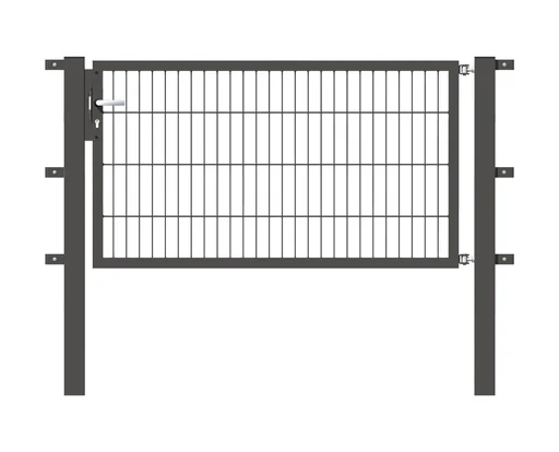"Single gate Flexo with accessories, anthracite/ width 150 cm, height 120 cm image"