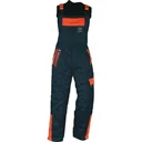 Cut-resistant dungarees, black, size 48