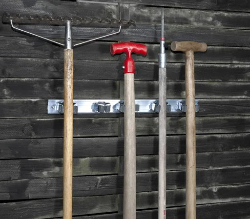 "Tool bar, for garden tools e.g. shovel, broom etc. - 1 piece image"