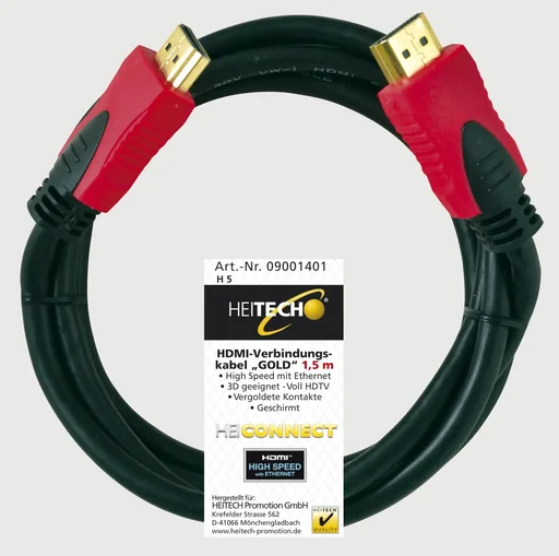 "HDMI connection cable "Gold", 3m image"