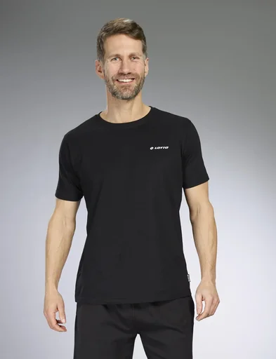 "T-shirts in a double pack, color black, size XL image"