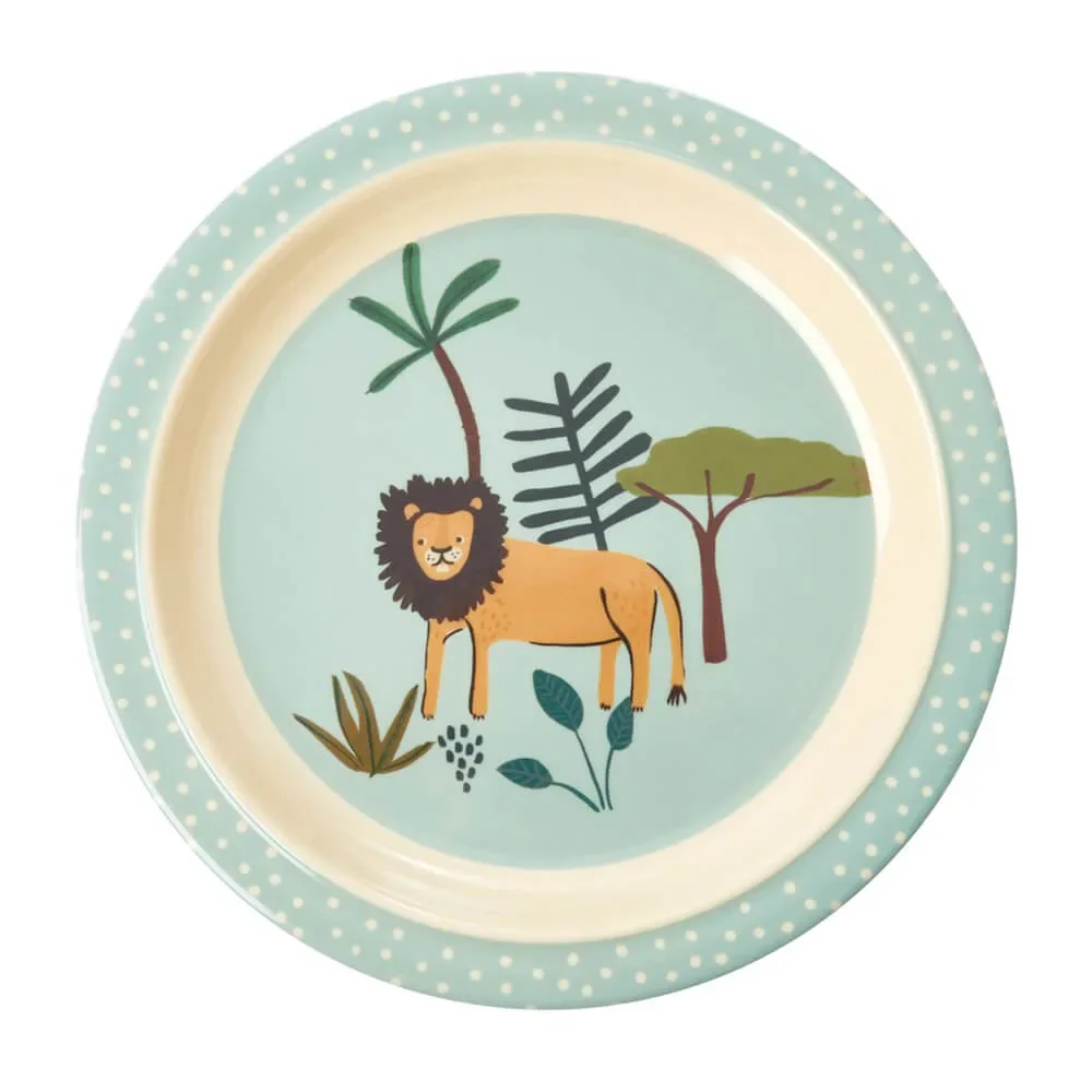 Rice talerz dziecięcy jungle boy melamina
