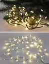LED light chain with 200 warm white LEDs