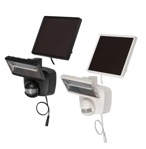 "Solar LED spotlight "SOL 800 plus" with infrared motion detector - IP44 in white image"