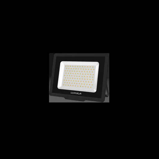 "LED floodlight in black offers 100 W, 4000 K (neutral white), 10000 lm & IP65 protection image"