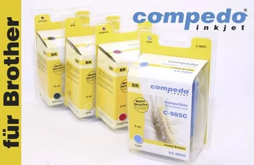 "Printer cartridge for Brother LC985 Multipack - 3-pack Cyan, Magenta, Yellow image"