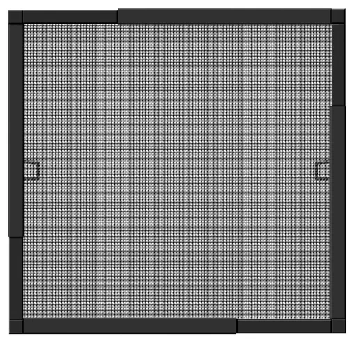 "Fly screen window TELESCOPE, color anthracite image"