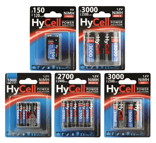 "Power Solution 9V Block NiMH Battery Type 150 (min. 120 mAh) - 1 piece image"