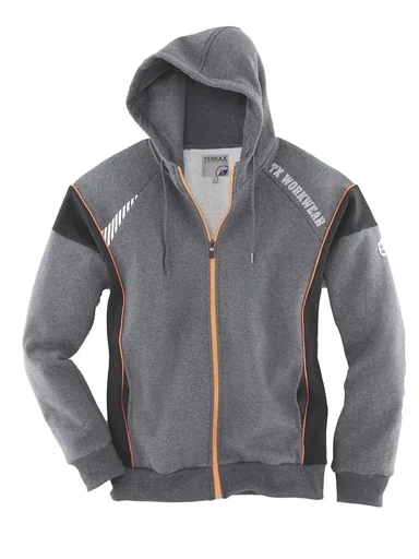"Sweat jacket, color gray/black, size 2XL image"