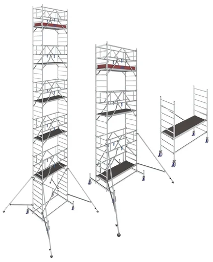 "STABILO mobile scaffolding series 10, bay length 2 m, working height approx. 11.40 m image"