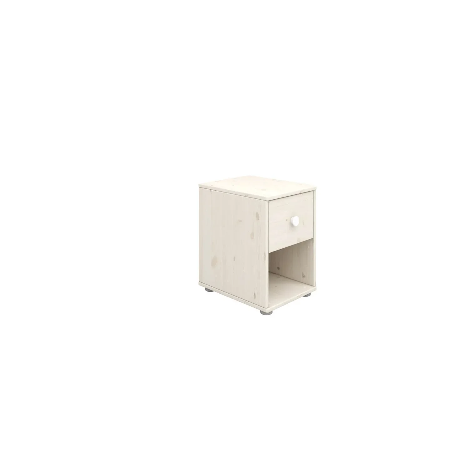 Flexa Kommode - Classic, mit 1 Schublade, 36x51,8 cm, Farbe: Weiß gekalkt / Weiß gekalkt / Weiß