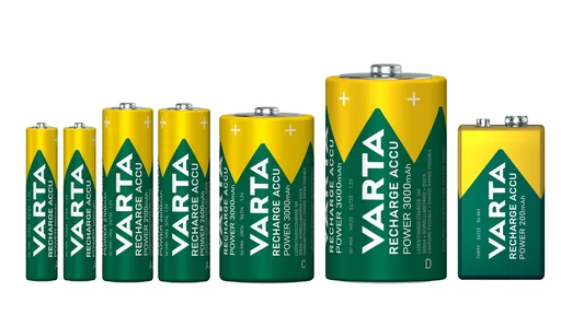 "RECHARGE Power Mignon (AA) NiMH rechargeable battery with 2100mAh - 4 pieces image"