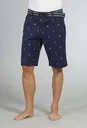 Bermuda shorts with maritime print, color navy, size XL