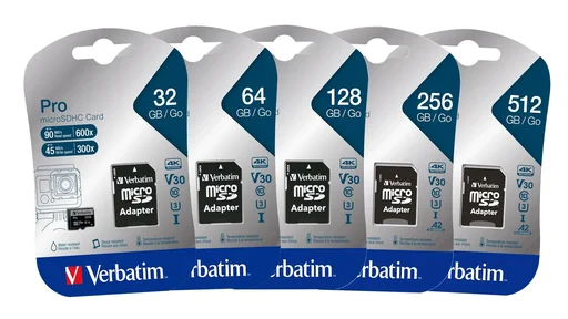 "32 GB microSDHC memory card with SD card adapter, U3, UHS-I image"